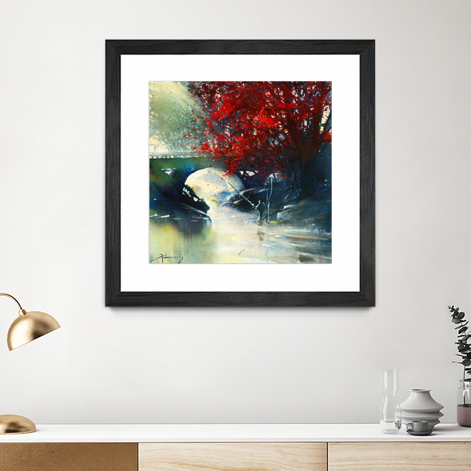 Voyage à 3 by Roland Palmaerts on GIANT ART - blue landscape