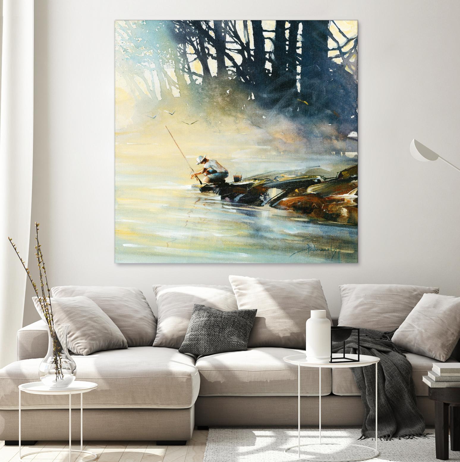 Ensemble by Roland Palmaerts on GIANT ART - blue landscape