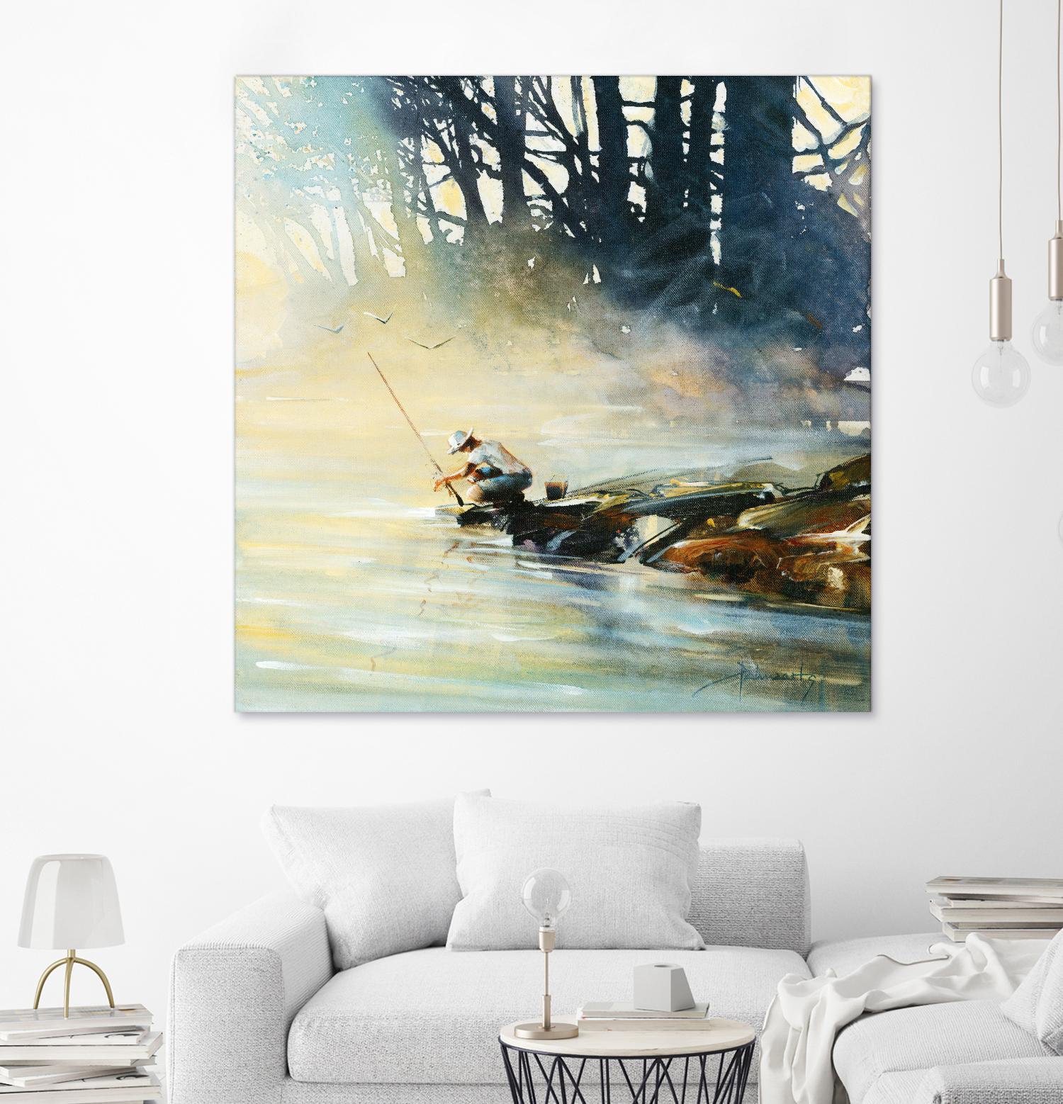 Ensemble by Roland Palmaerts on GIANT ART - blue landscape