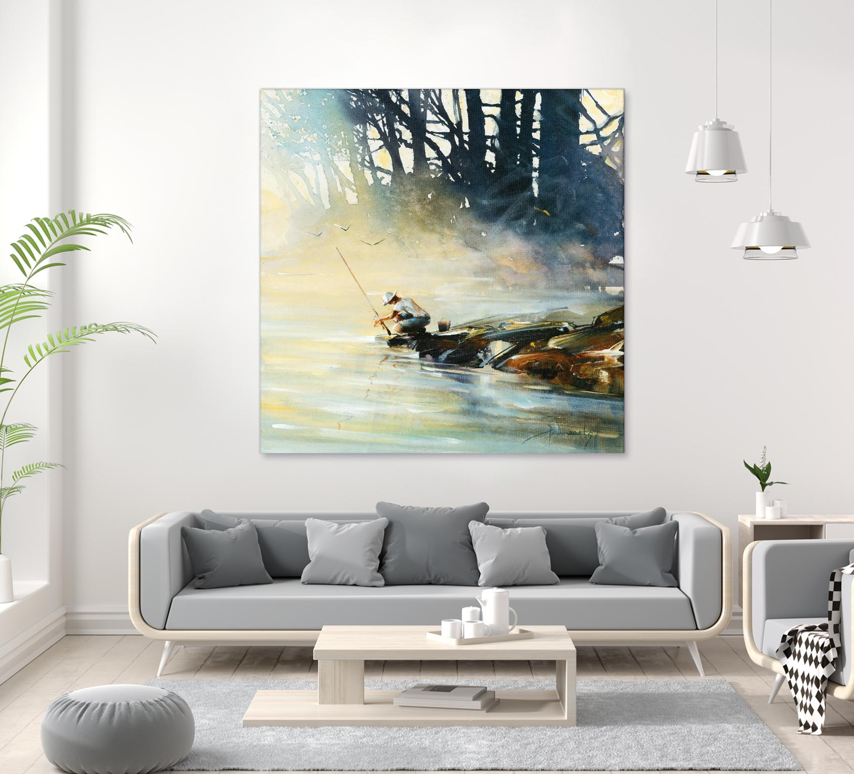 Ensemble by Roland Palmaerts on GIANT ART - blue landscape