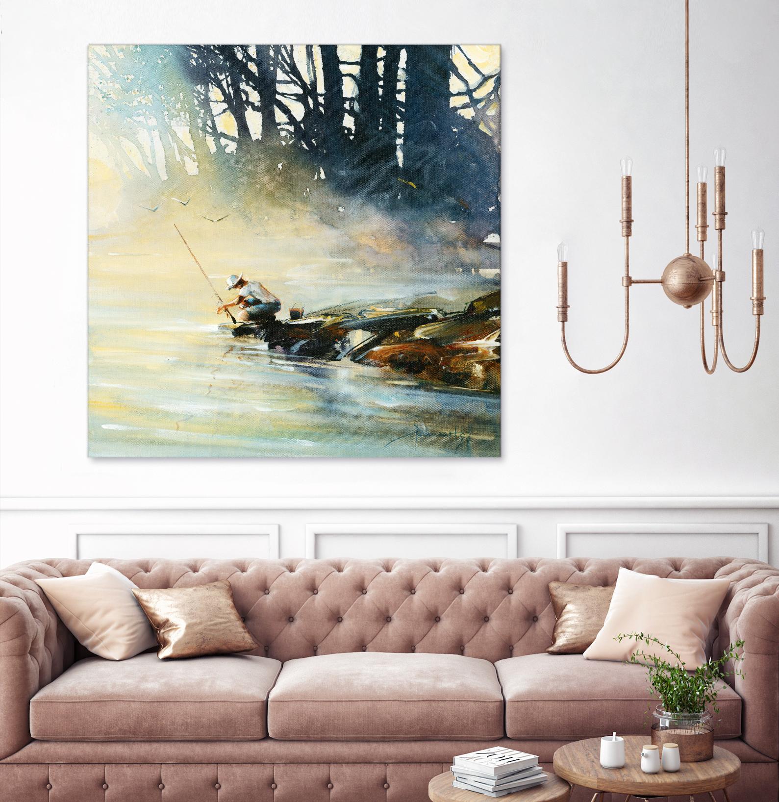 Ensemble by Roland Palmaerts on GIANT ART - blue landscape