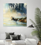 Ensemble by Roland Palmaerts on GIANT ART - blue landscape