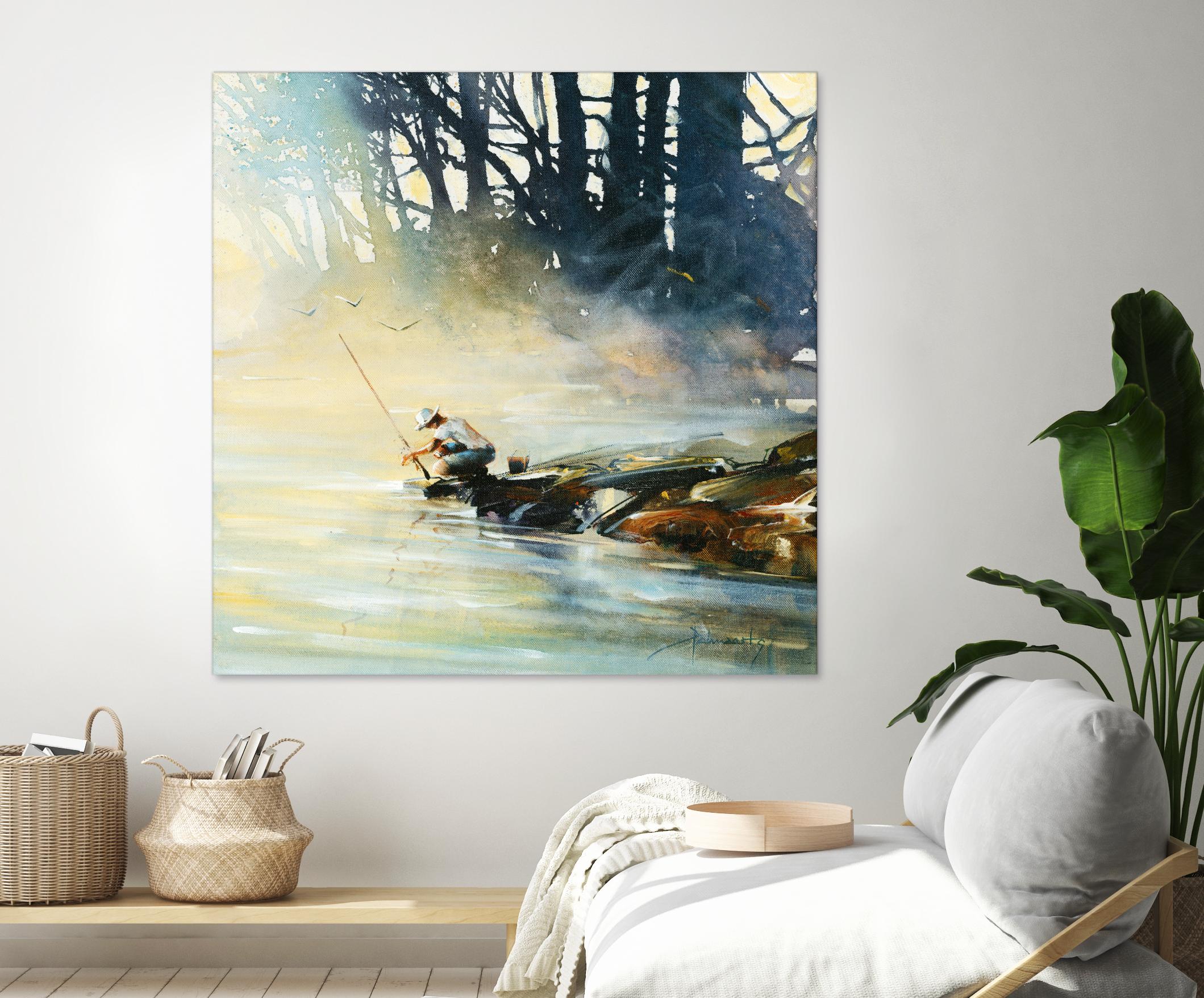 Ensemble by Roland Palmaerts on GIANT ART - blue landscape