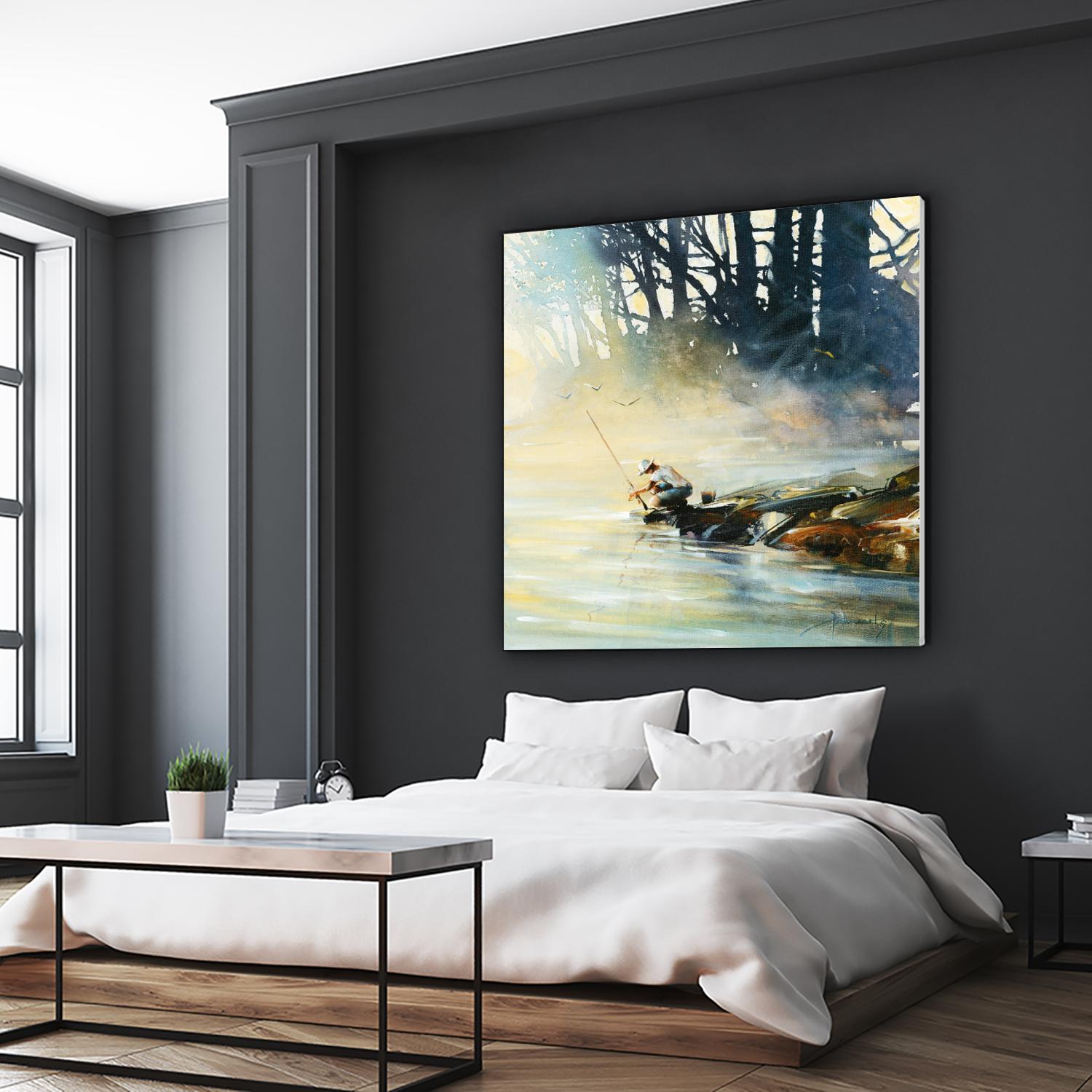 Ensemble by Roland Palmaerts on GIANT ART - blue landscape