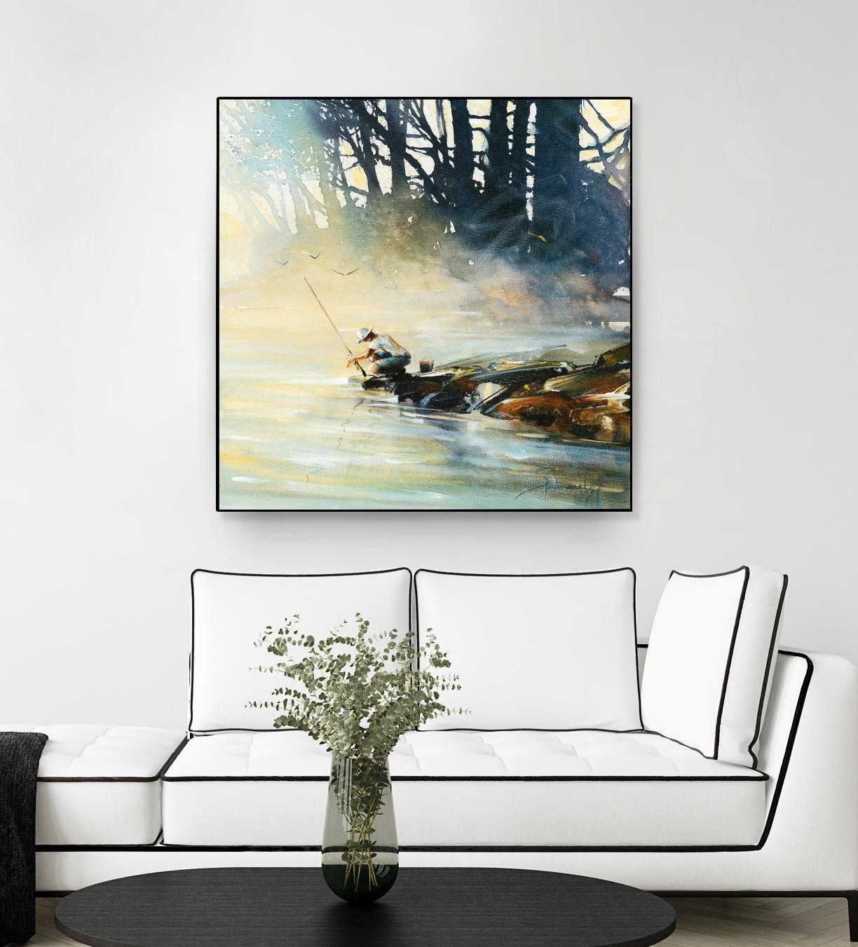 Ensemble by Roland Palmaerts on GIANT ART - blue landscape