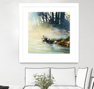 Ensemble by Roland Palmaerts on GIANT ART - blue landscape