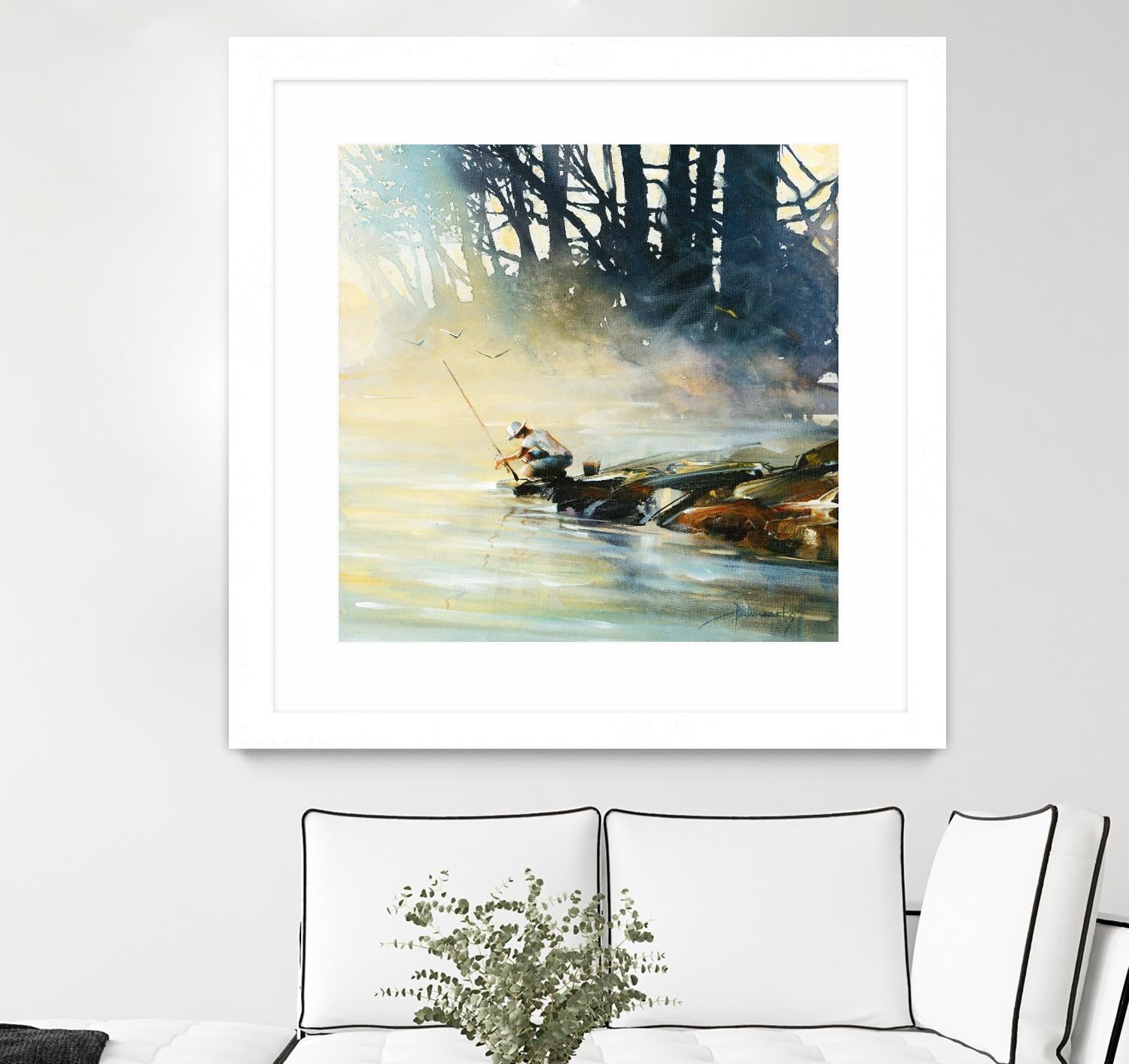 Ensemble by Roland Palmaerts on GIANT ART - blue landscape