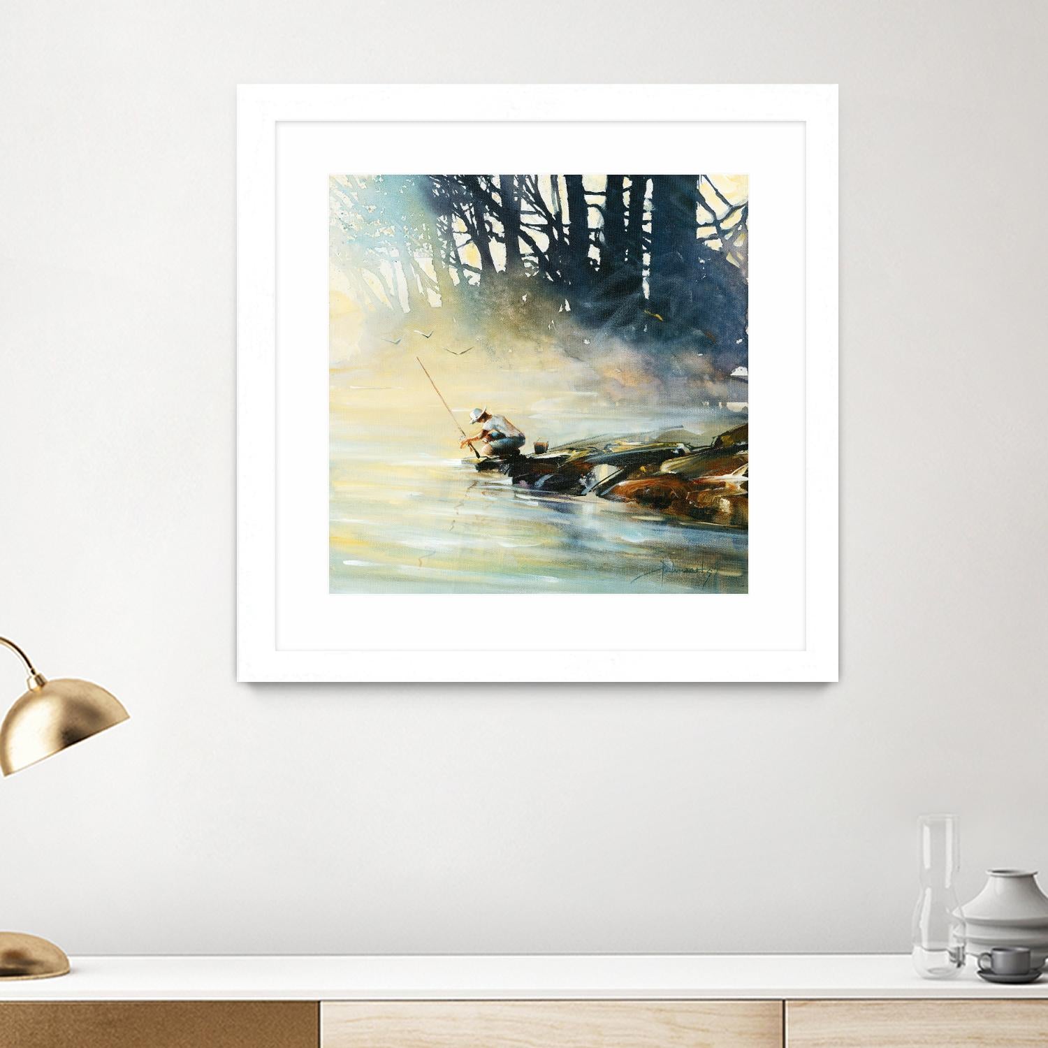 Ensemble by Roland Palmaerts on GIANT ART - blue landscape