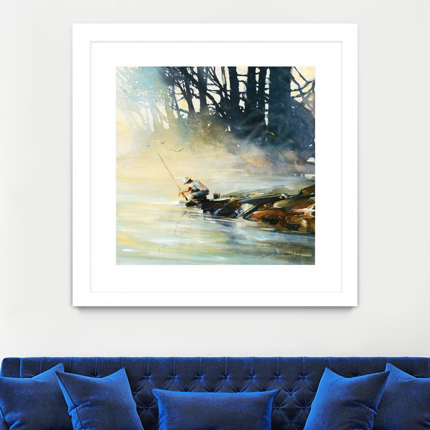 Ensemble by Roland Palmaerts on GIANT ART - blue landscape