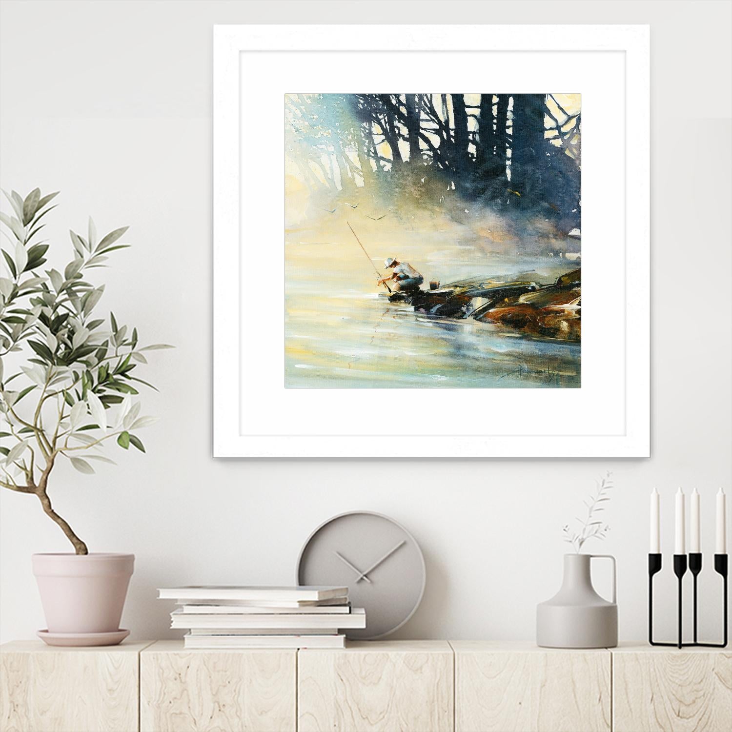 Ensemble by Roland Palmaerts on GIANT ART - blue landscape