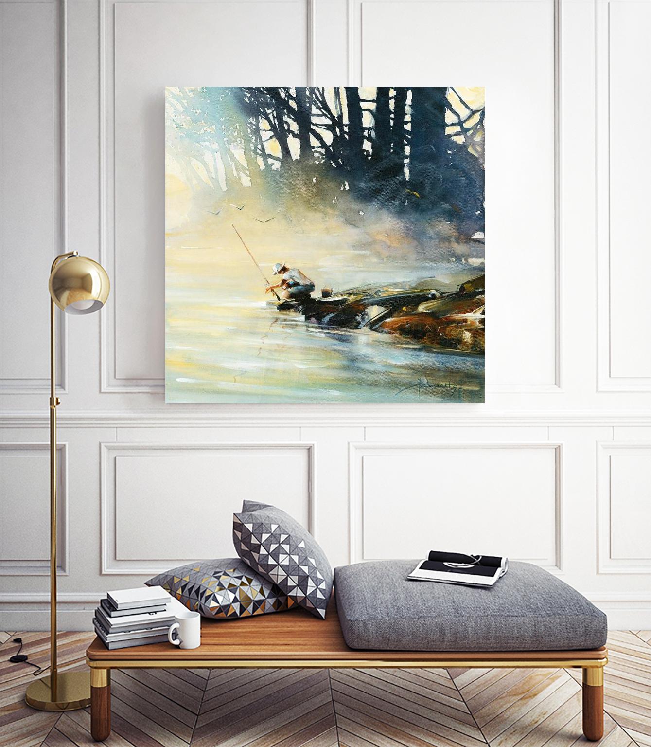 Ensemble by Roland Palmaerts on GIANT ART - blue landscape