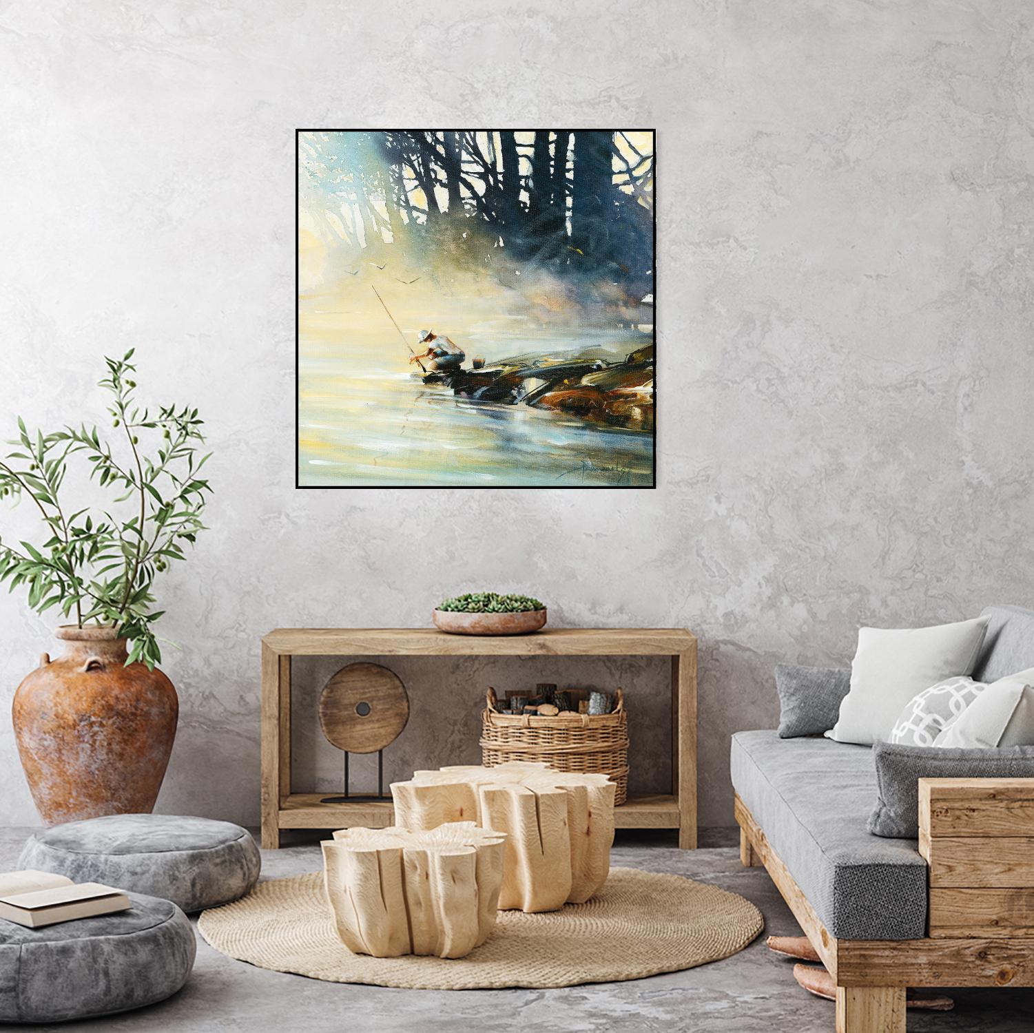 Ensemble by Roland Palmaerts on GIANT ART - blue landscape