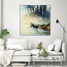 Ensemble by Roland Palmaerts on GIANT ART - blue landscape