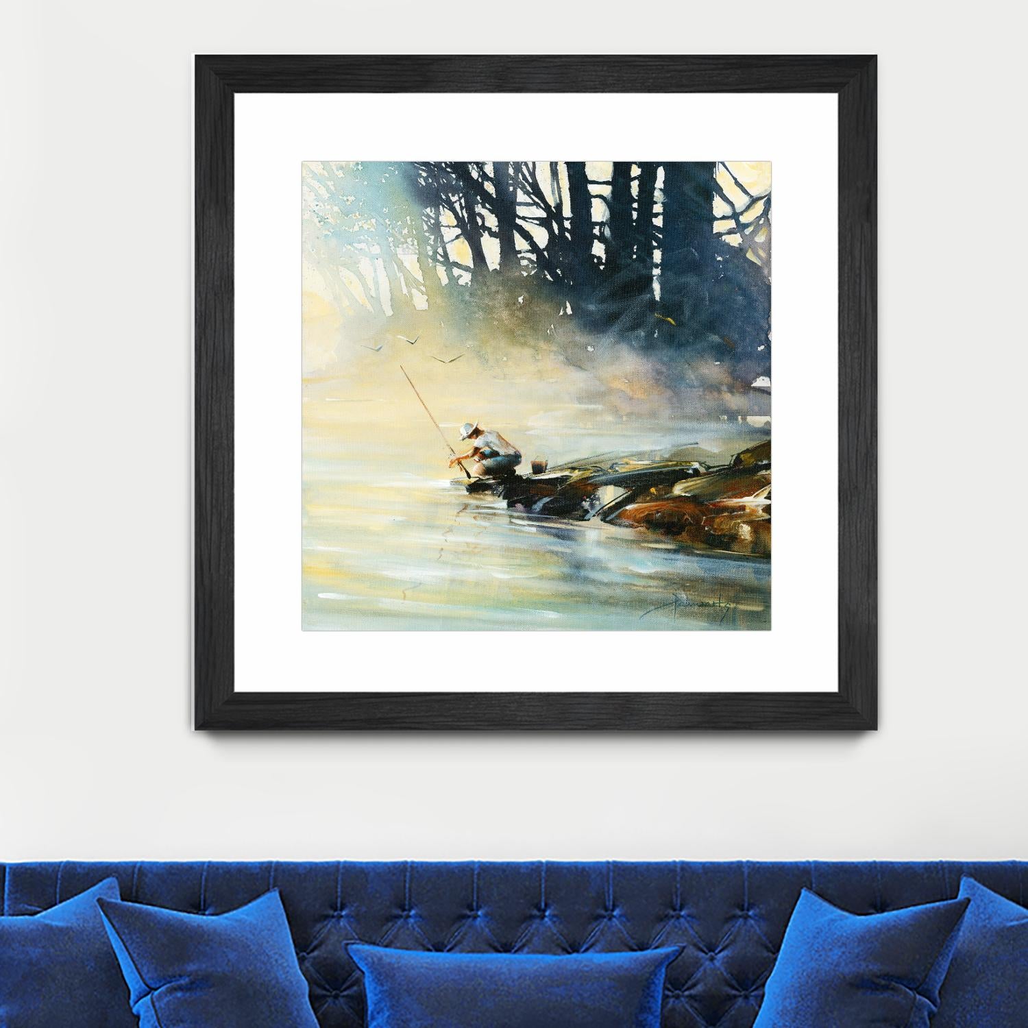 Ensemble by Roland Palmaerts on GIANT ART - blue landscape