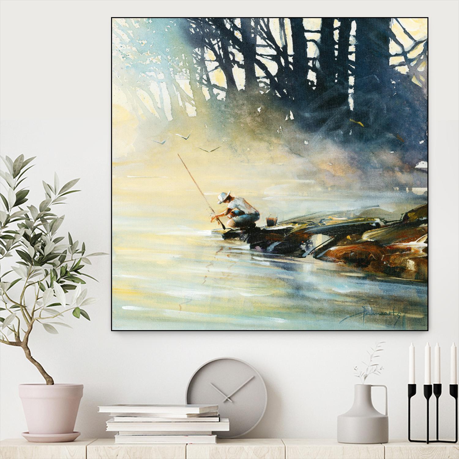 Ensemble by Roland Palmaerts on GIANT ART - blue landscape