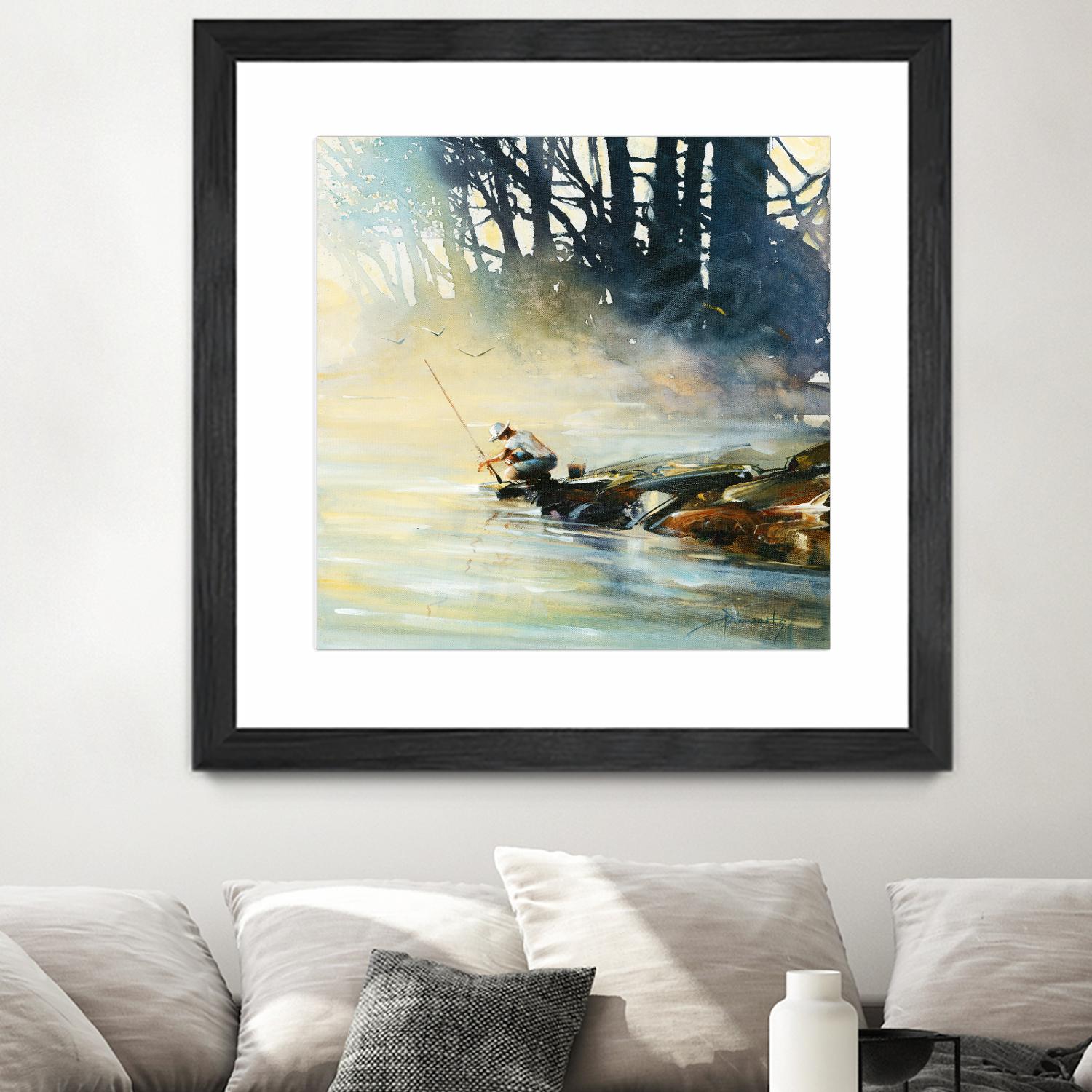 Ensemble by Roland Palmaerts on GIANT ART - blue landscape