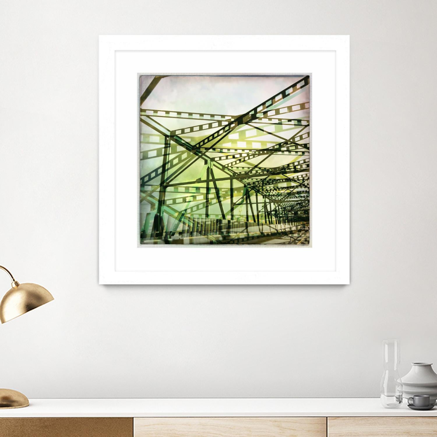 Bridge structure I by Jean-François Dupuis on GIANT ART - grey city scene