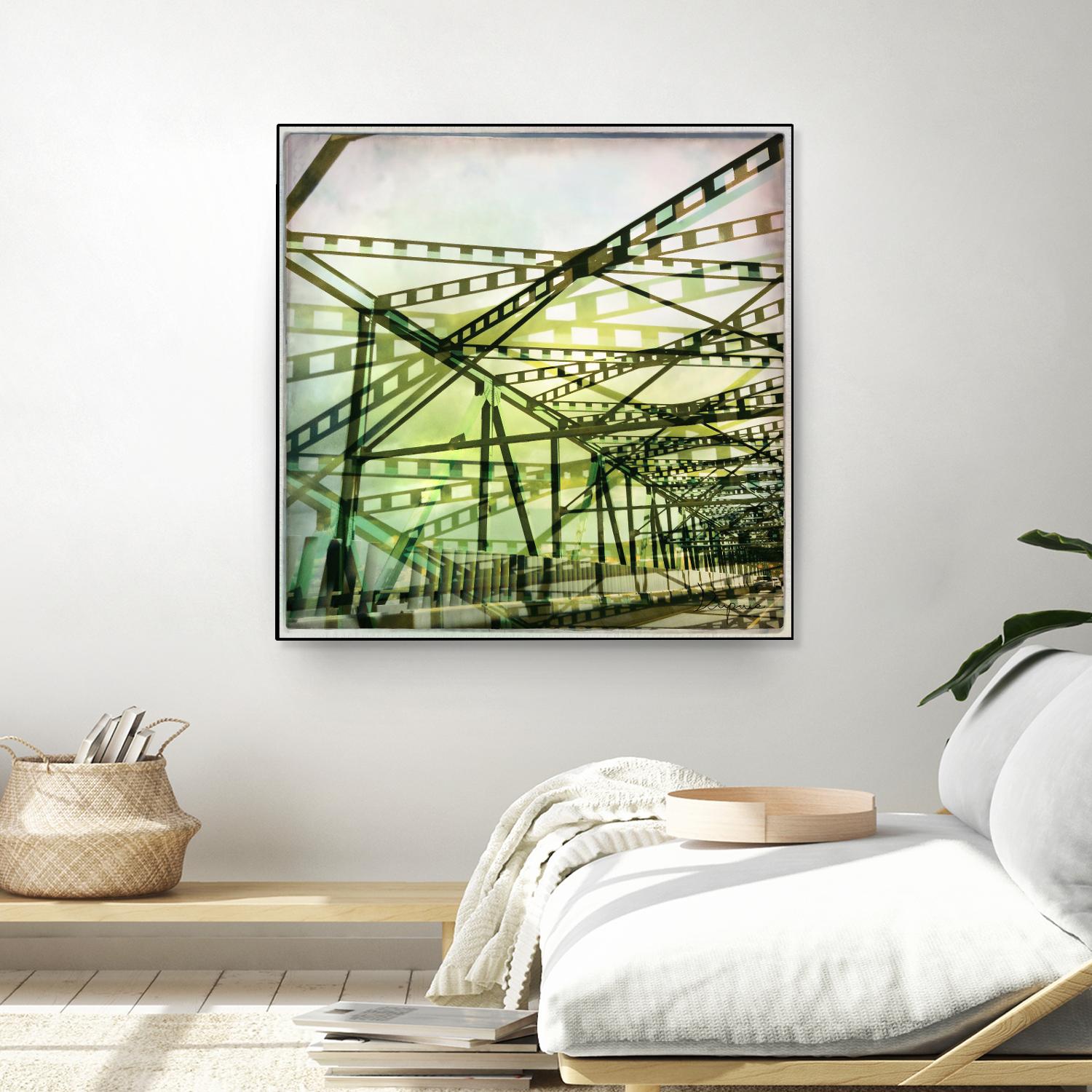 Bridge structure I by Jean-François Dupuis on GIANT ART - grey city scene