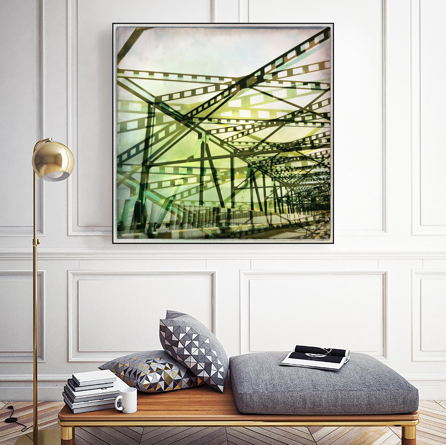 Bridge structure I by Jean-François Dupuis on GIANT ART - grey city scene