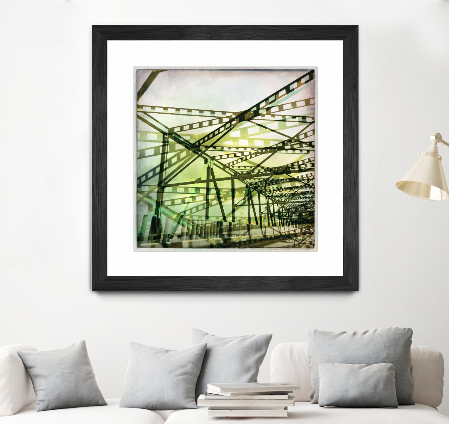 Bridge structure I by Jean-François Dupuis on GIANT ART - grey city scene