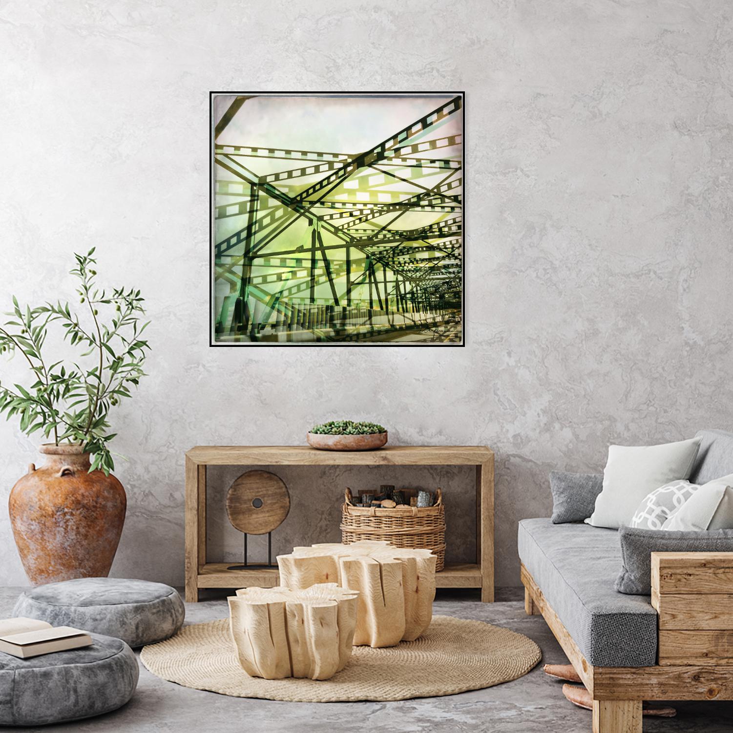 Bridge structure I by Jean-François Dupuis on GIANT ART - grey city scene