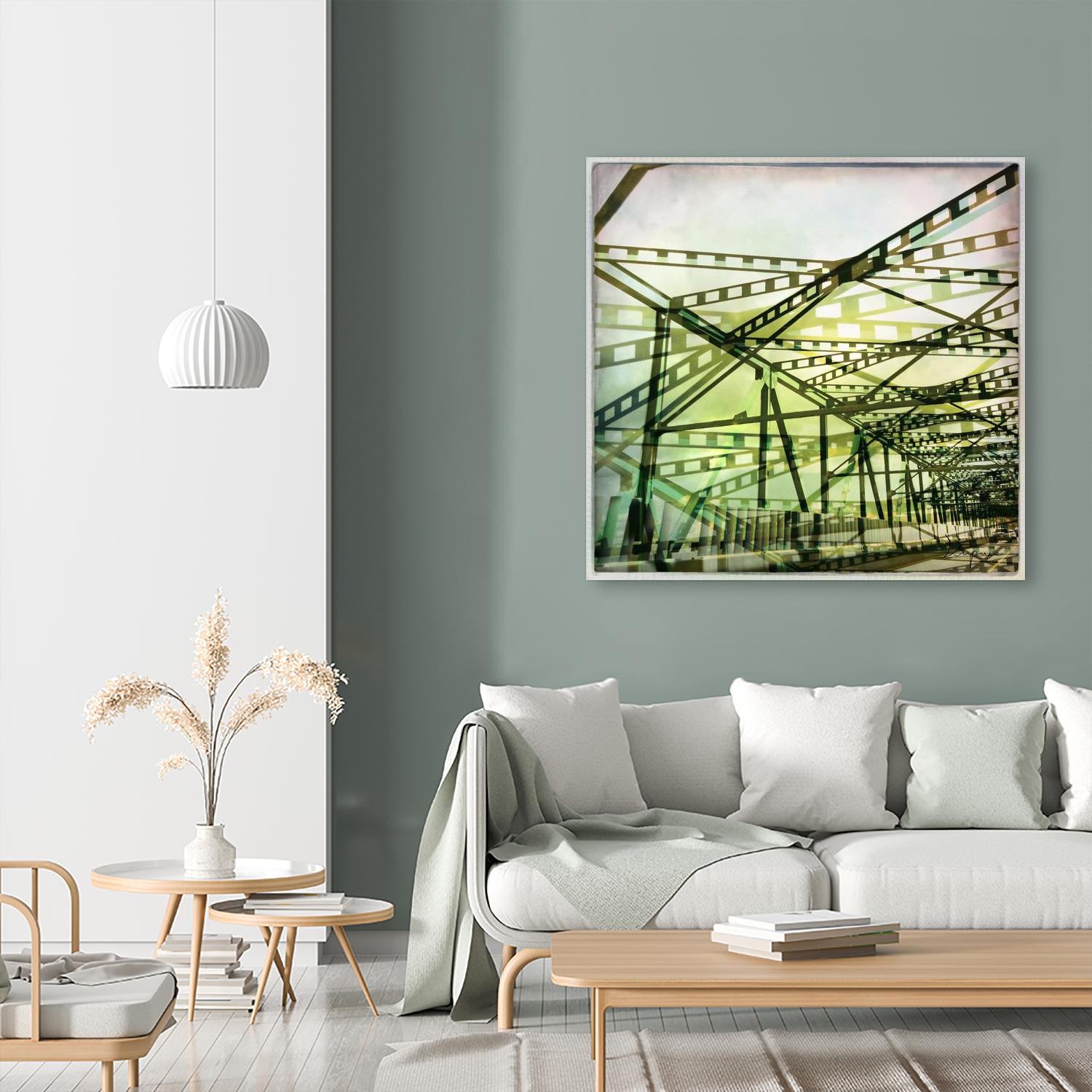 Bridge structure I by Jean-François Dupuis on GIANT ART - green architectural pont