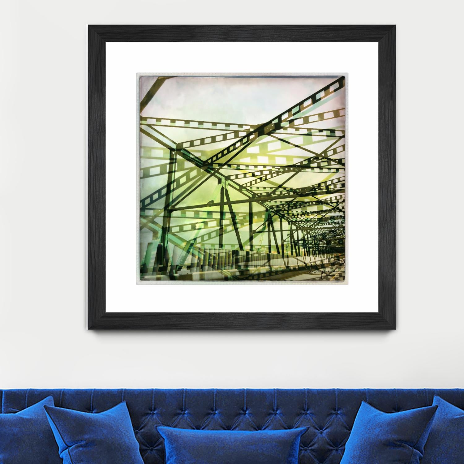 Bridge structure I by Jean-François Dupuis on GIANT ART - grey city scene