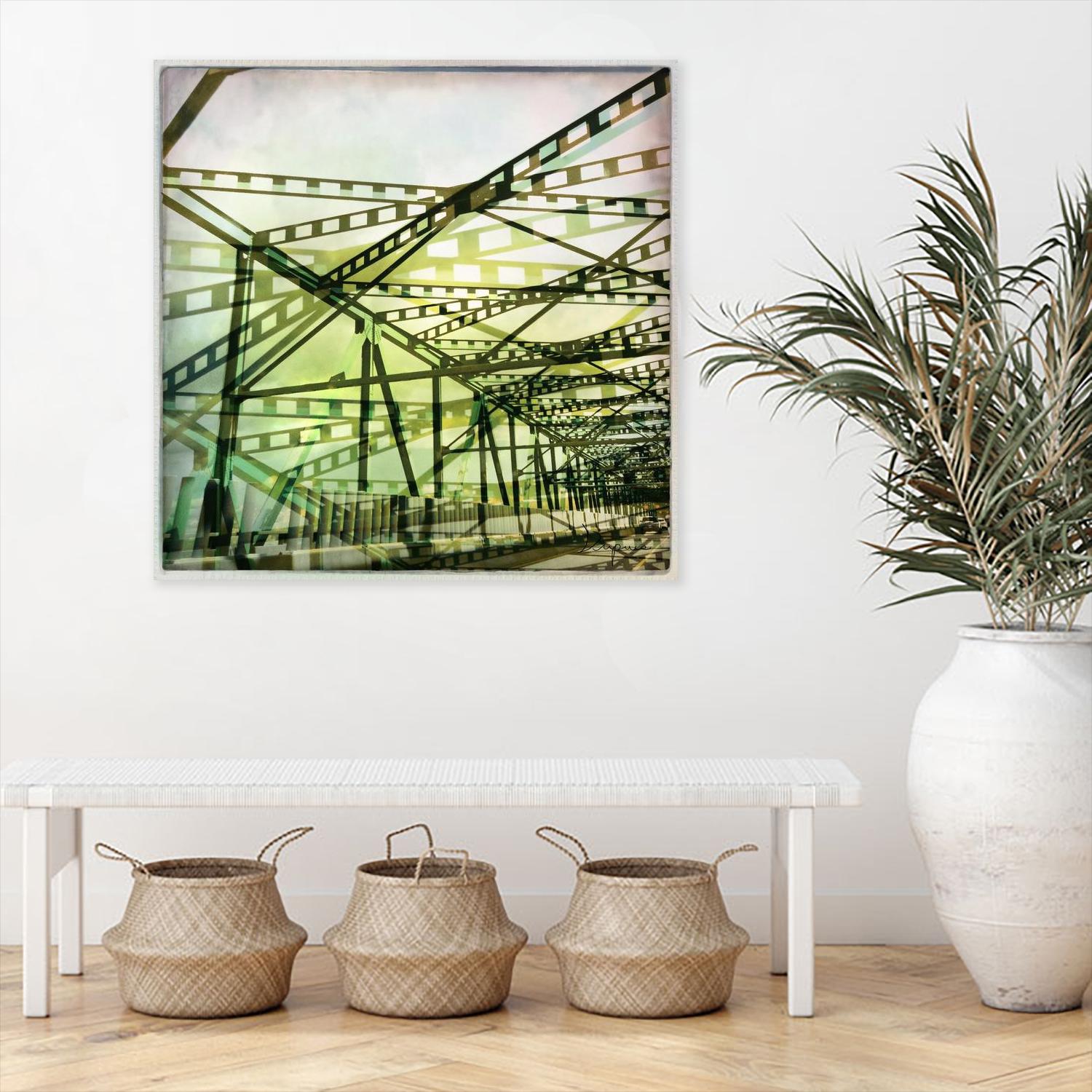 Bridge structure I by Jean-François Dupuis on GIANT ART - green architectural pont