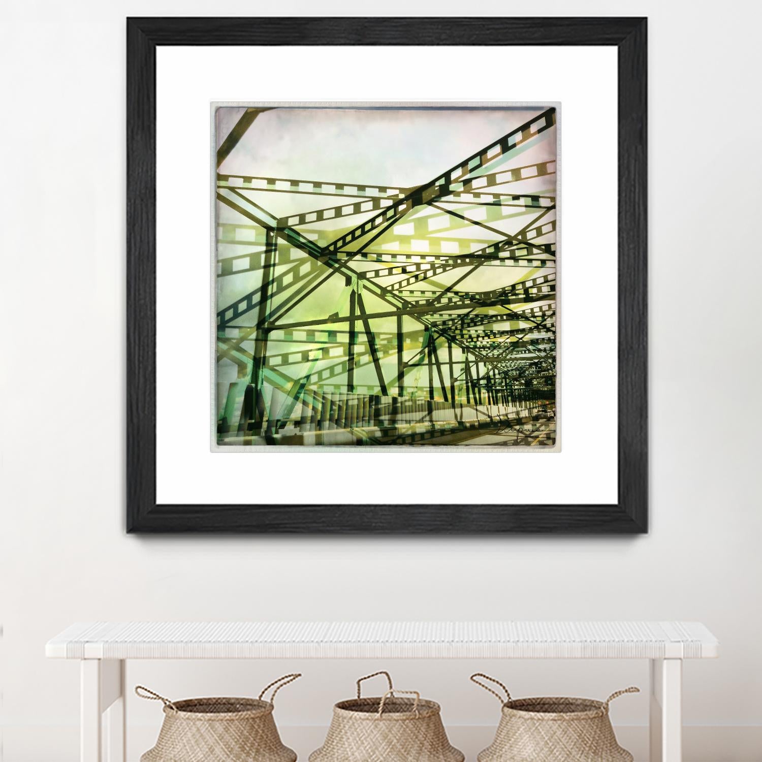 Bridge structure I by Jean-François Dupuis on GIANT ART - grey city scene