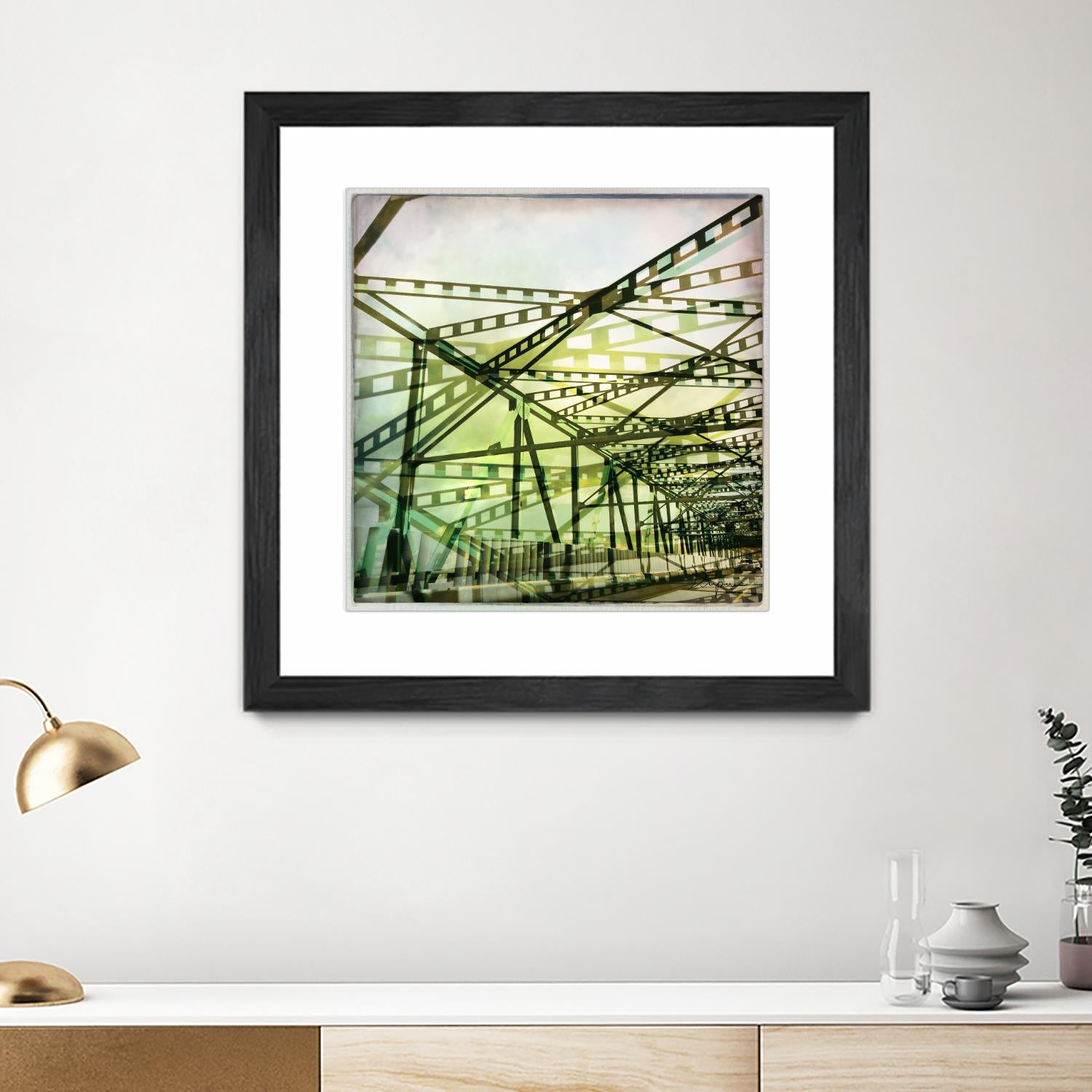 Bridge structure I by Jean-François Dupuis on GIANT ART - grey city scene