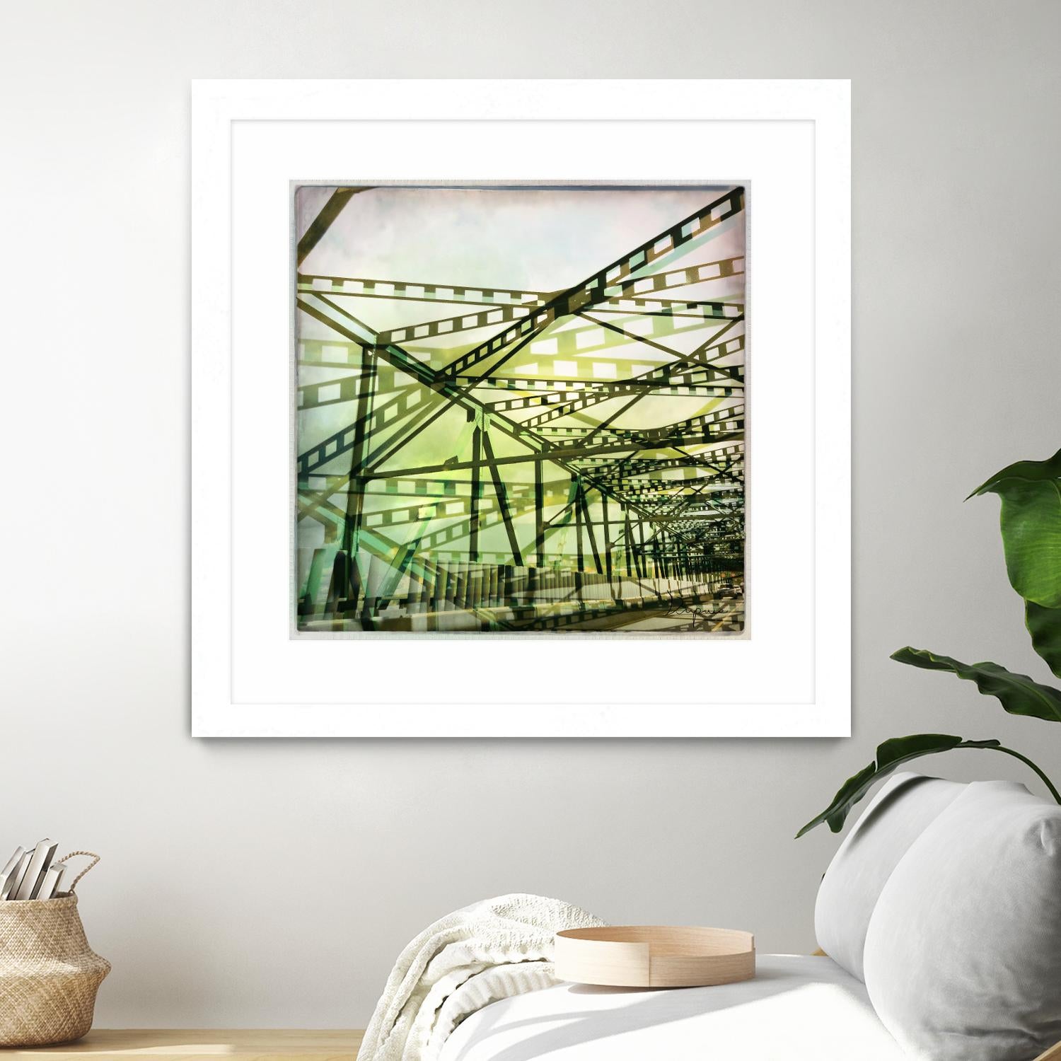 Bridge structure I by Jean-François Dupuis on GIANT ART - grey city scene