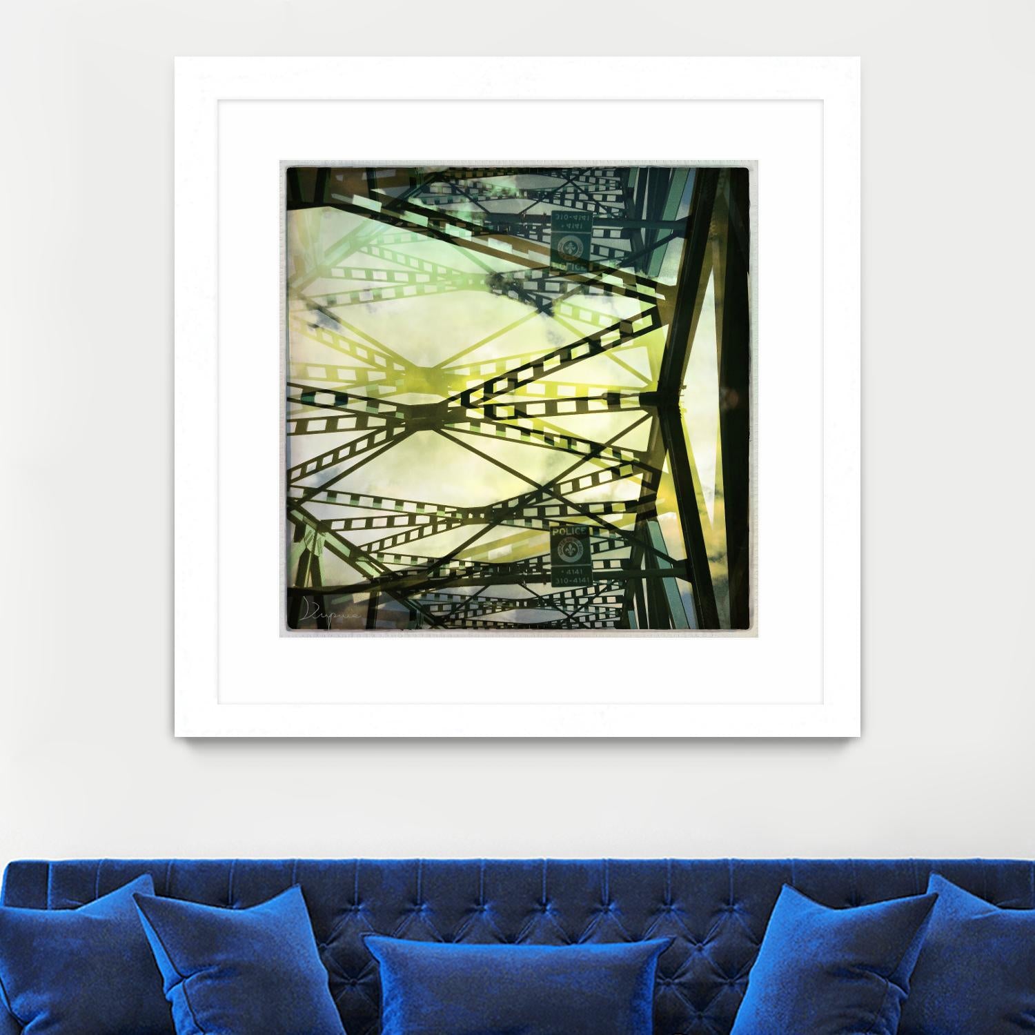 Bridge structure III by Jean-François Dupuis on GIANT ART - grey city scene