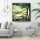 Bridge structure III by Jean-François Dupuis on GIANT ART - grey city scene