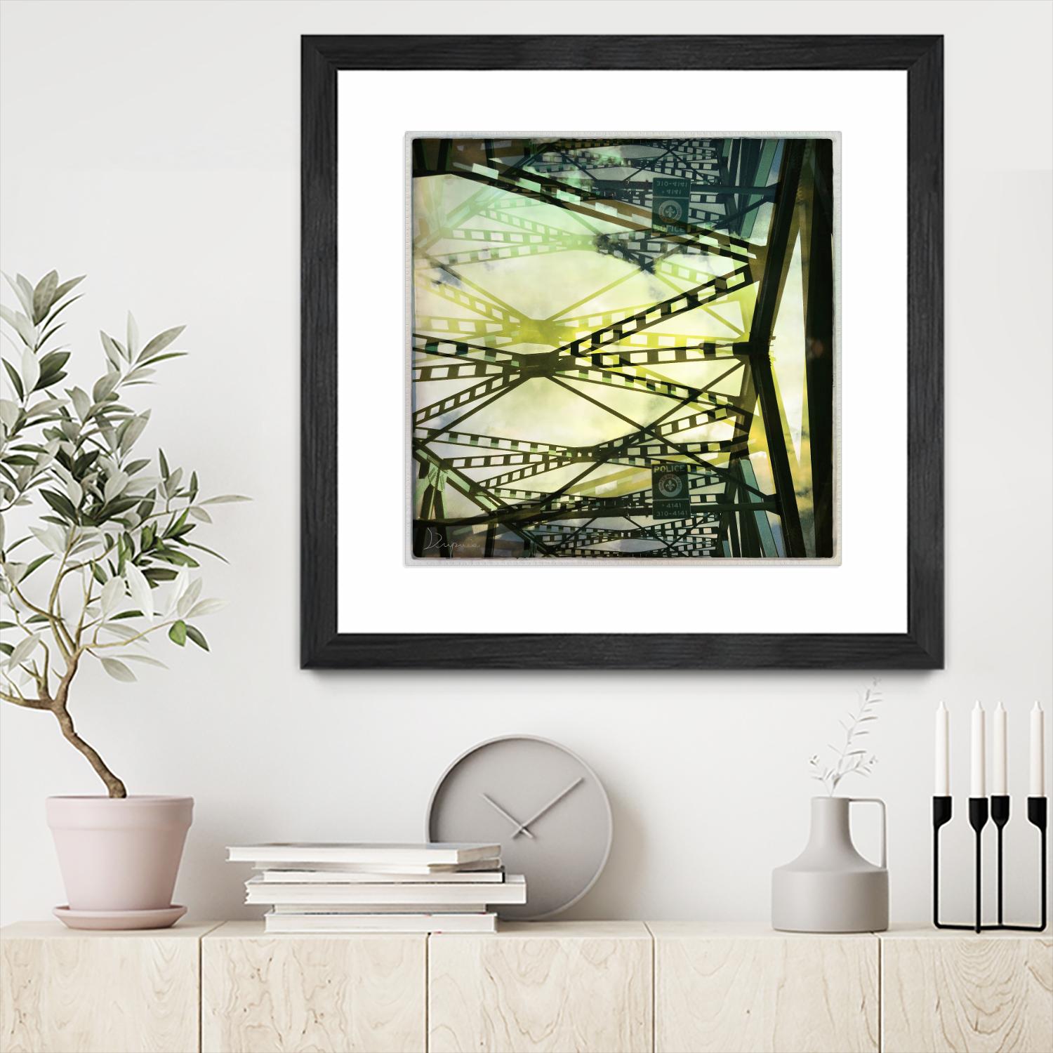 Bridge structure III by Jean-François Dupuis on GIANT ART - grey city scene