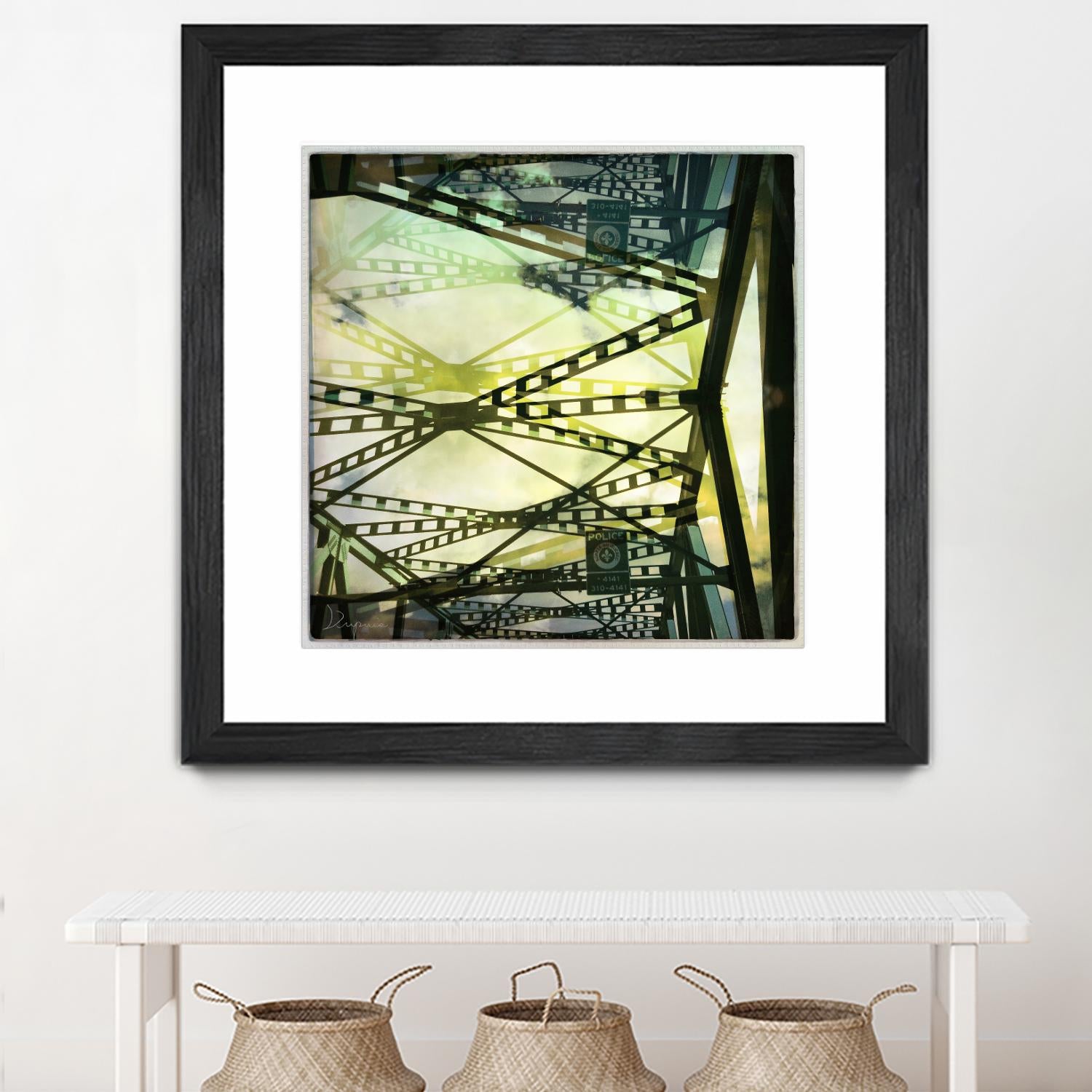 Bridge structure III by Jean-François Dupuis on GIANT ART - grey city scene