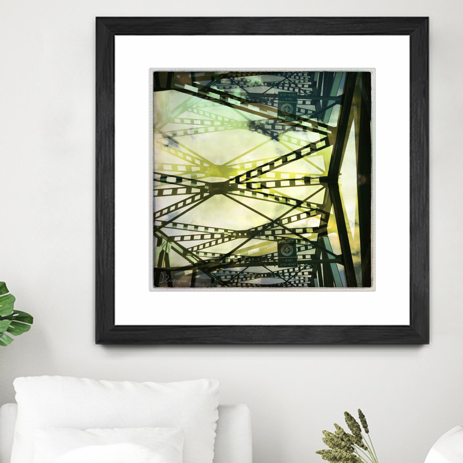 Bridge structure III by Jean-François Dupuis on GIANT ART - grey city scene