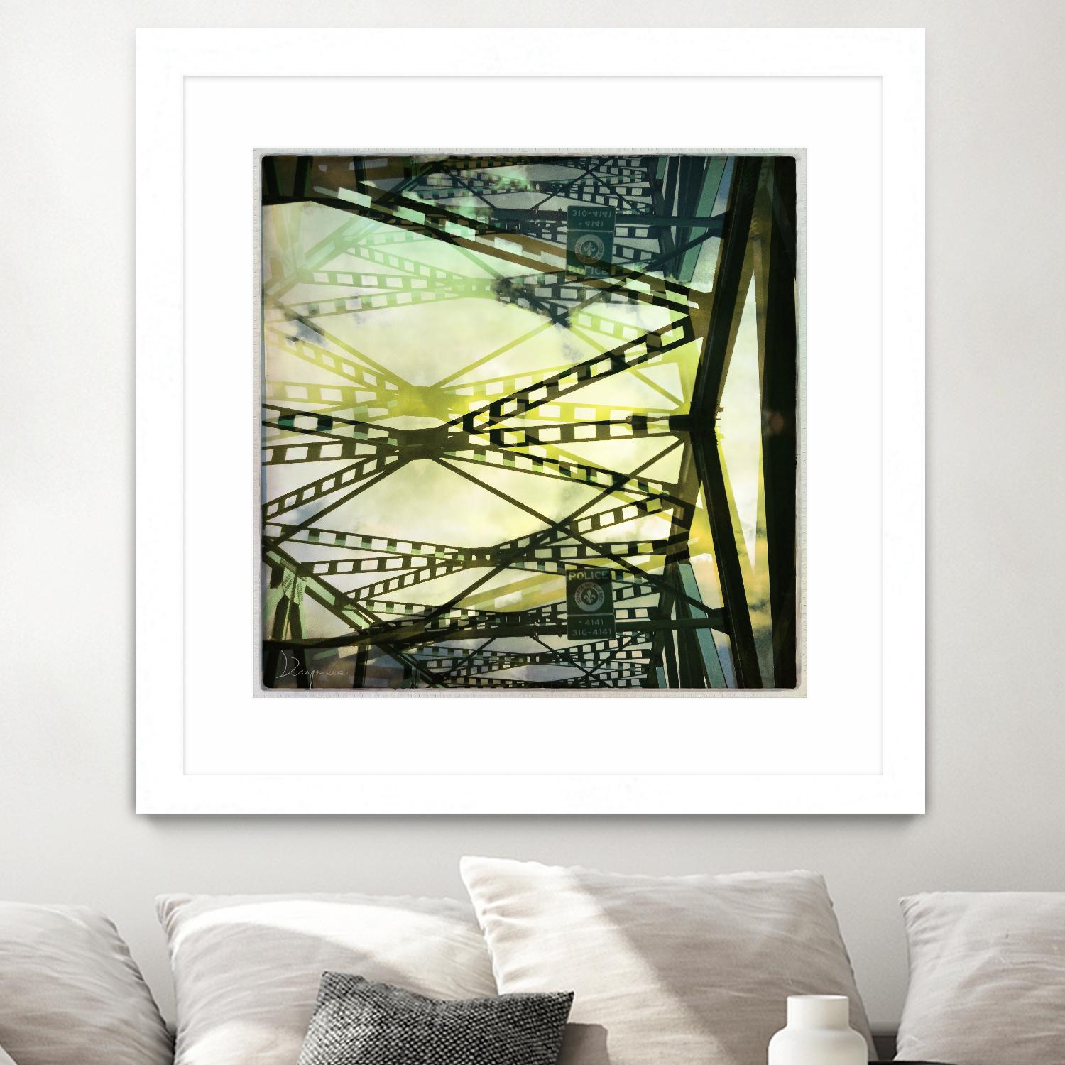 Bridge structure III by Jean-François Dupuis on GIANT ART - grey city scene