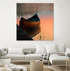 Canoe by Rick Schmidt on GIANT ART - brown sea scene