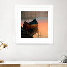 Canoe by Rick Schmidt on GIANT ART - brown sea scene