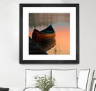 Canoe by Rick Schmidt on GIANT ART - brown sea scene