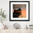 Canoe by Rick Schmidt on GIANT ART - brown sea scene