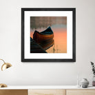 Canoe by Rick Schmidt on GIANT ART - brown sea scene