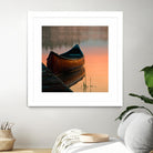 Canoe by Rick Schmidt on GIANT ART - brown sea scene