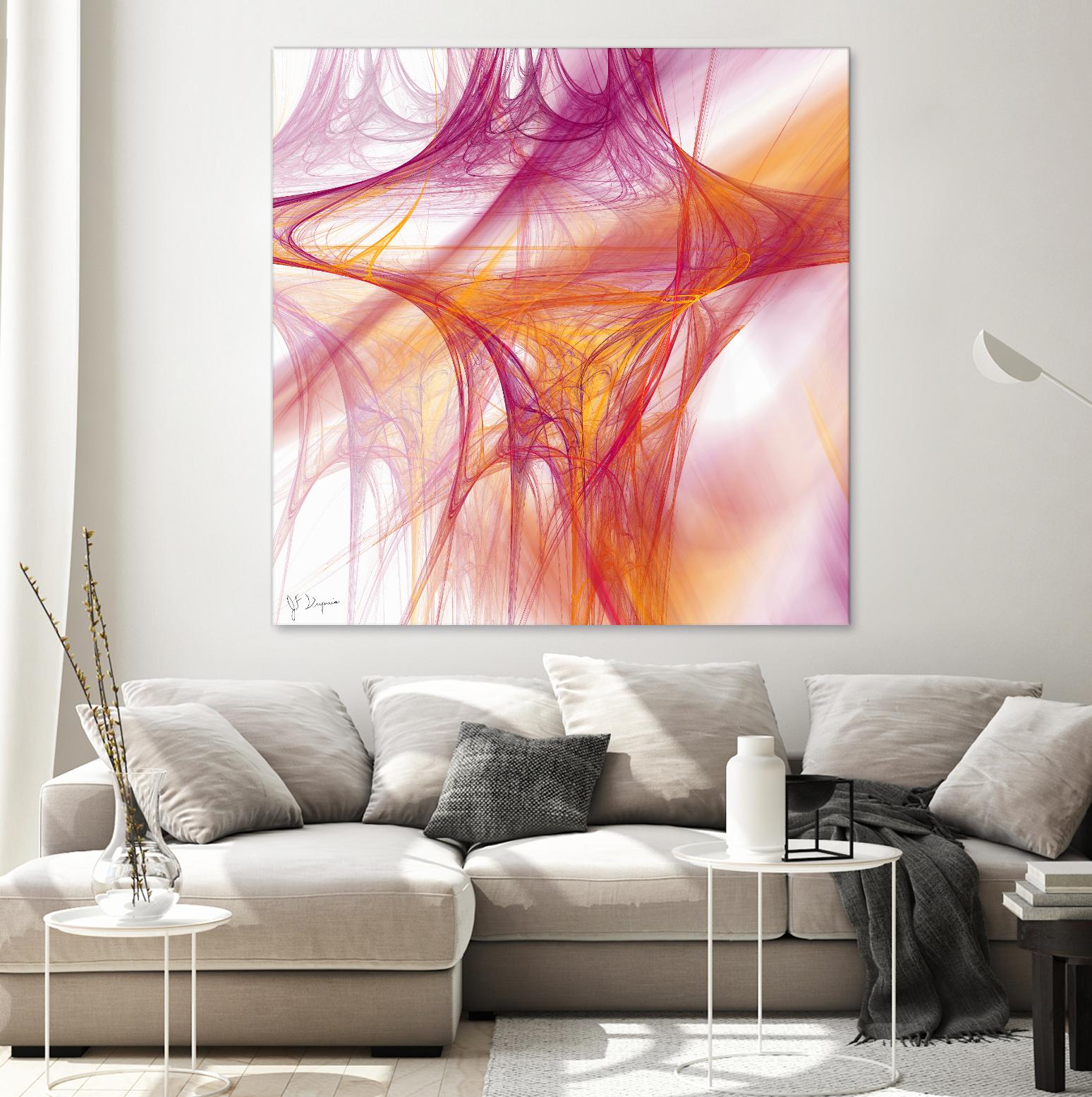Mutation II by Jean-François Dupuis on GIANT ART - pink abstract