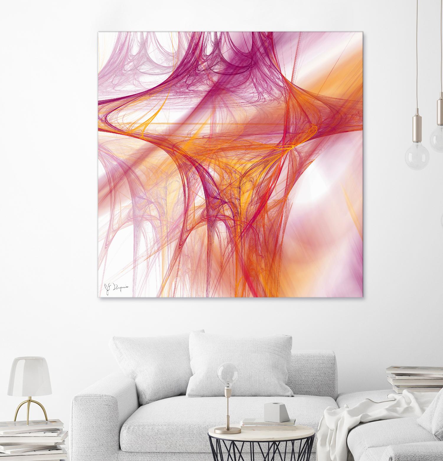 Mutation II by Jean-François Dupuis on GIANT ART - pink abstract