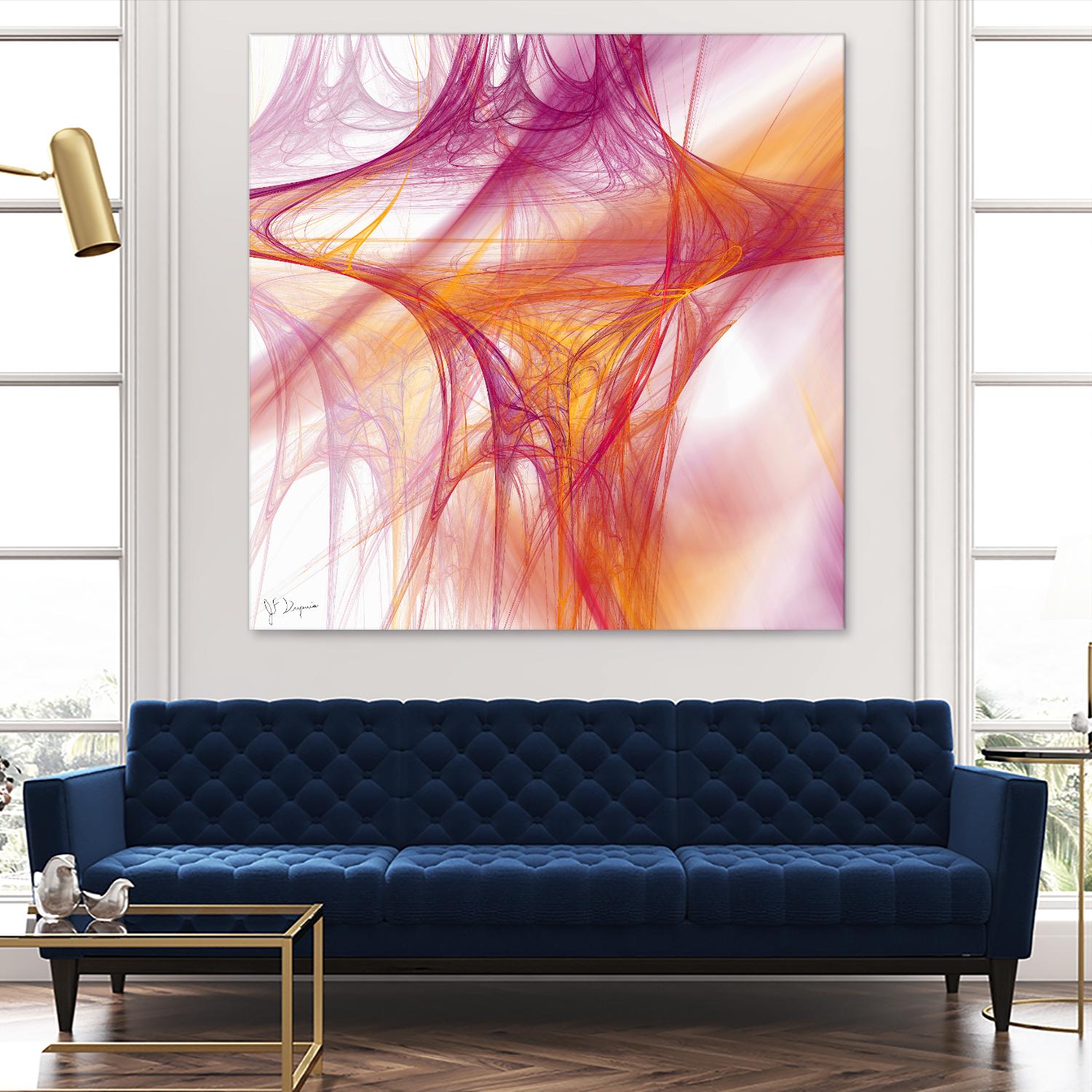 Mutation II by Jean-François Dupuis on GIANT ART - pink abstract