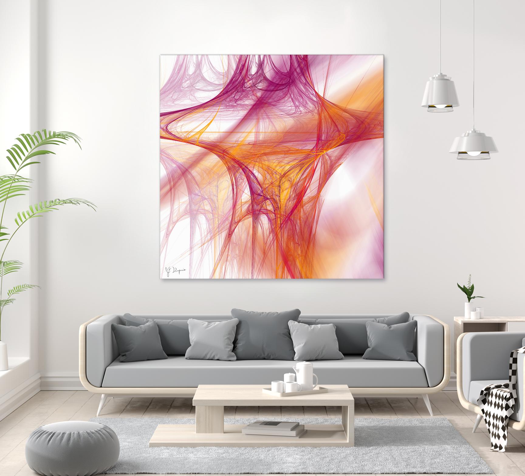 Mutation II by Jean-François Dupuis on GIANT ART - pink abstract