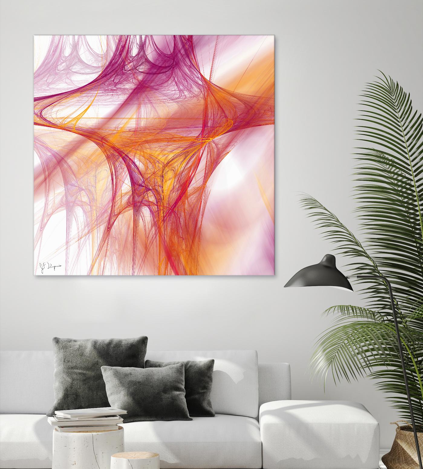 Mutation II by Jean-François Dupuis on GIANT ART - pink abstract