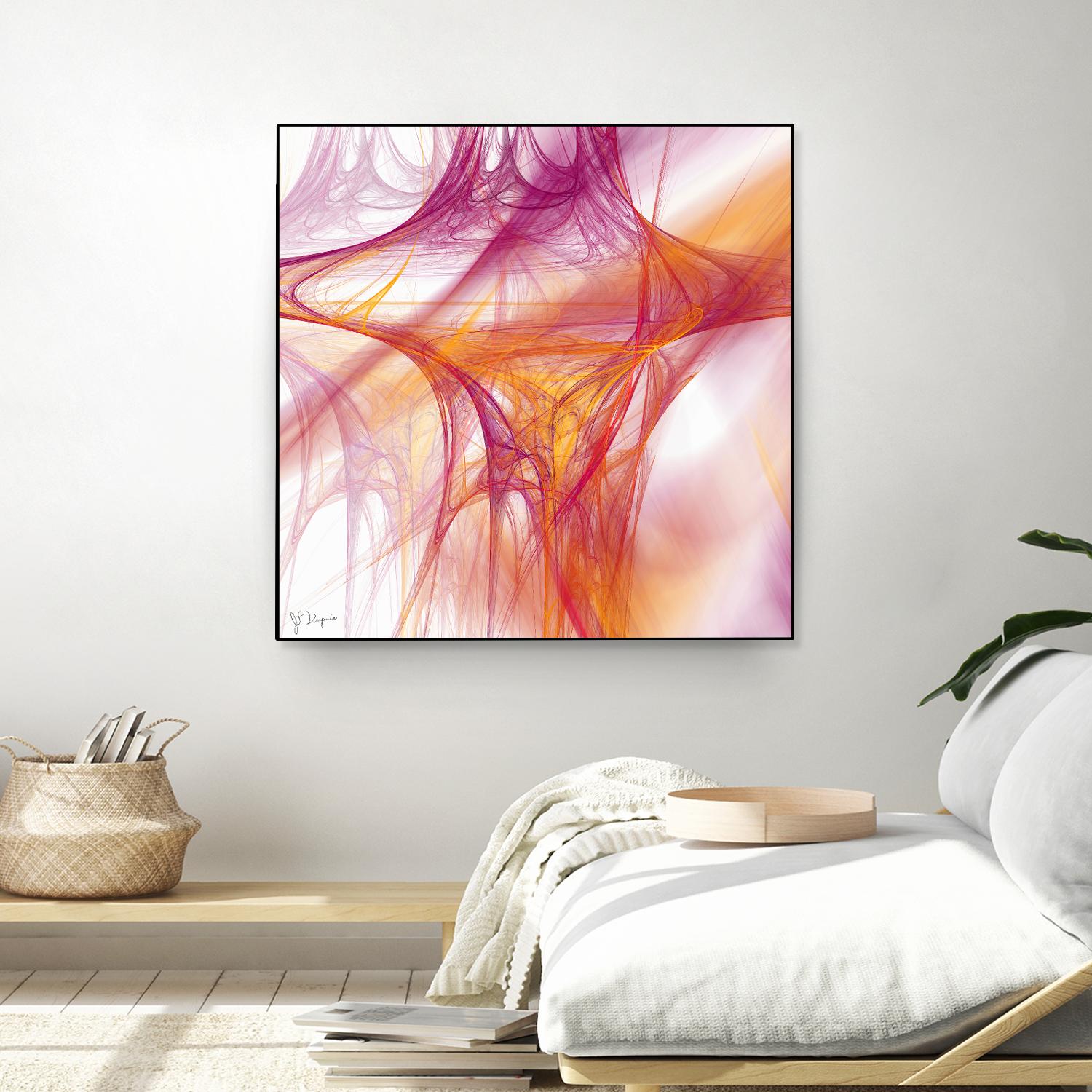 Mutation II by Jean-François Dupuis on GIANT ART - pink abstract