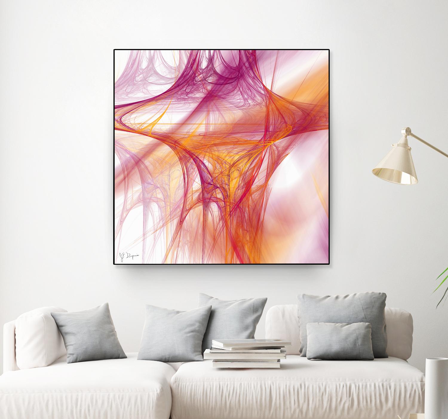 Mutation II by Jean-François Dupuis on GIANT ART - pink abstract